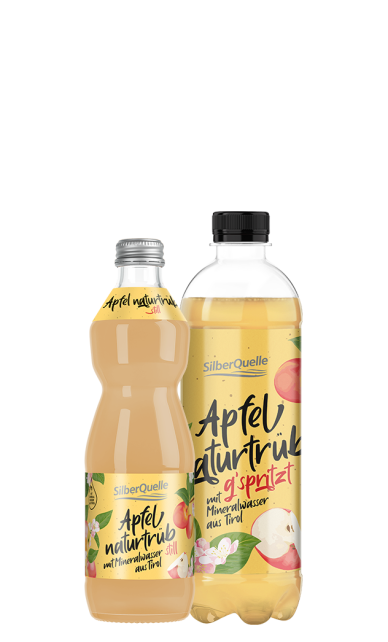 Fruchtiger Genuss – Apfel naturtrüb g’spritzt/still